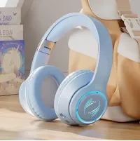 هيدفون SD-1014 Wireless Bluetooth Headphone بإضاءة RGB ودعم كارت ميموري 