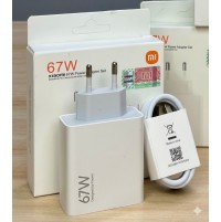 شاحن Xiaomi 67W Fast Charger Set فائق السرعة مع كابل Type-C