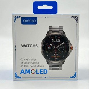 ساعة Oteeto Watch 6 الذكية | شاشة AMOLED كبيرة مع تتبع صحي متطور