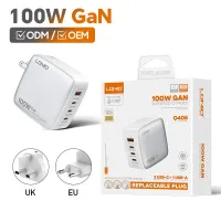 شاحن GaN عالي التقنية 100 واط مع 4 منافذ USB (1A3C)